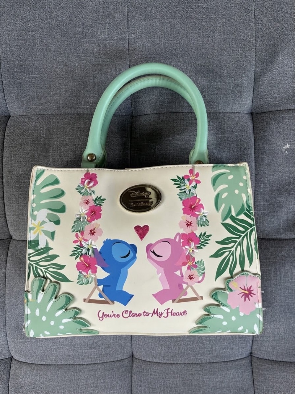 Disney Our Universe Lilo & Stitch Angel Swing Handbag Purse Crossbody Bag RARE